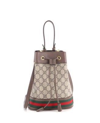 Small Ophidia Bucket Bag GG Coated Canvas