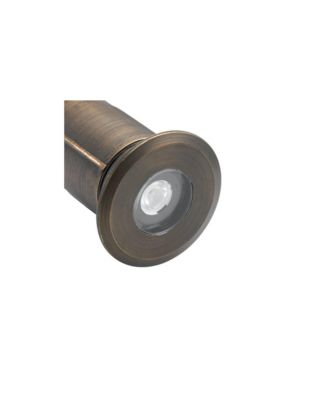 12V MR8 Recessed In-Ground Basic Trim Centennial Brass