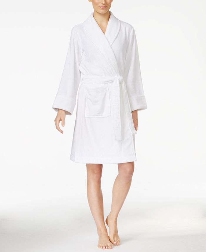 Charter Club Super Soft Shawl Collar Short Robe, Created for Macy's
