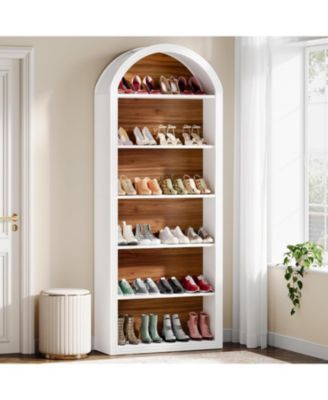 6-Tier Shoe Storage Cabinet for 24-30 Pairs