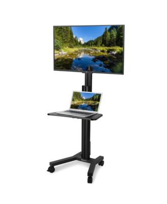 NexusX Presenter Rolling TV Stand Mobile TV Cart for 32" to 65" LCD LED Screen TVs Office Lecture