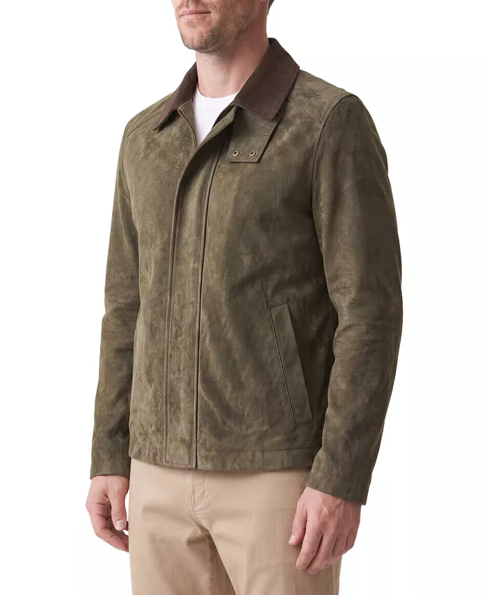 Men's Genuine Suede Stable Ranch Regular-Fit Jacket - thumbnail 3