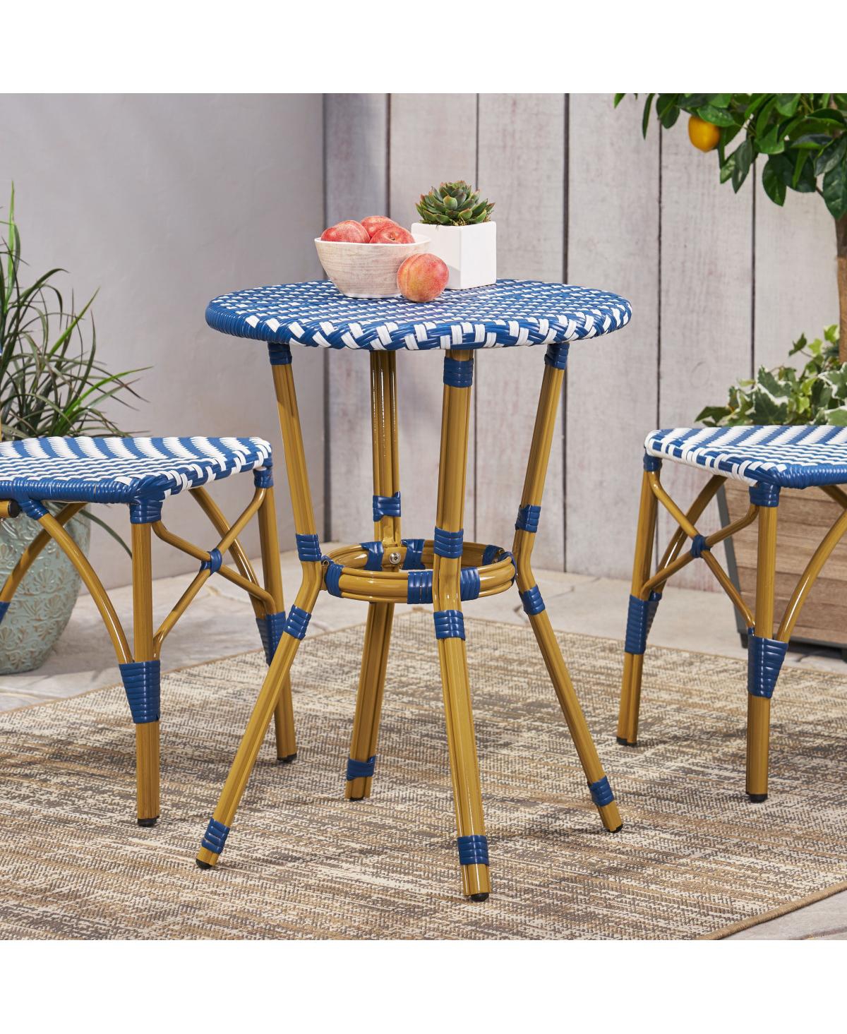 Streamdale Furniture Parisian Outdoor Wicker and Aluminum Bistro Table