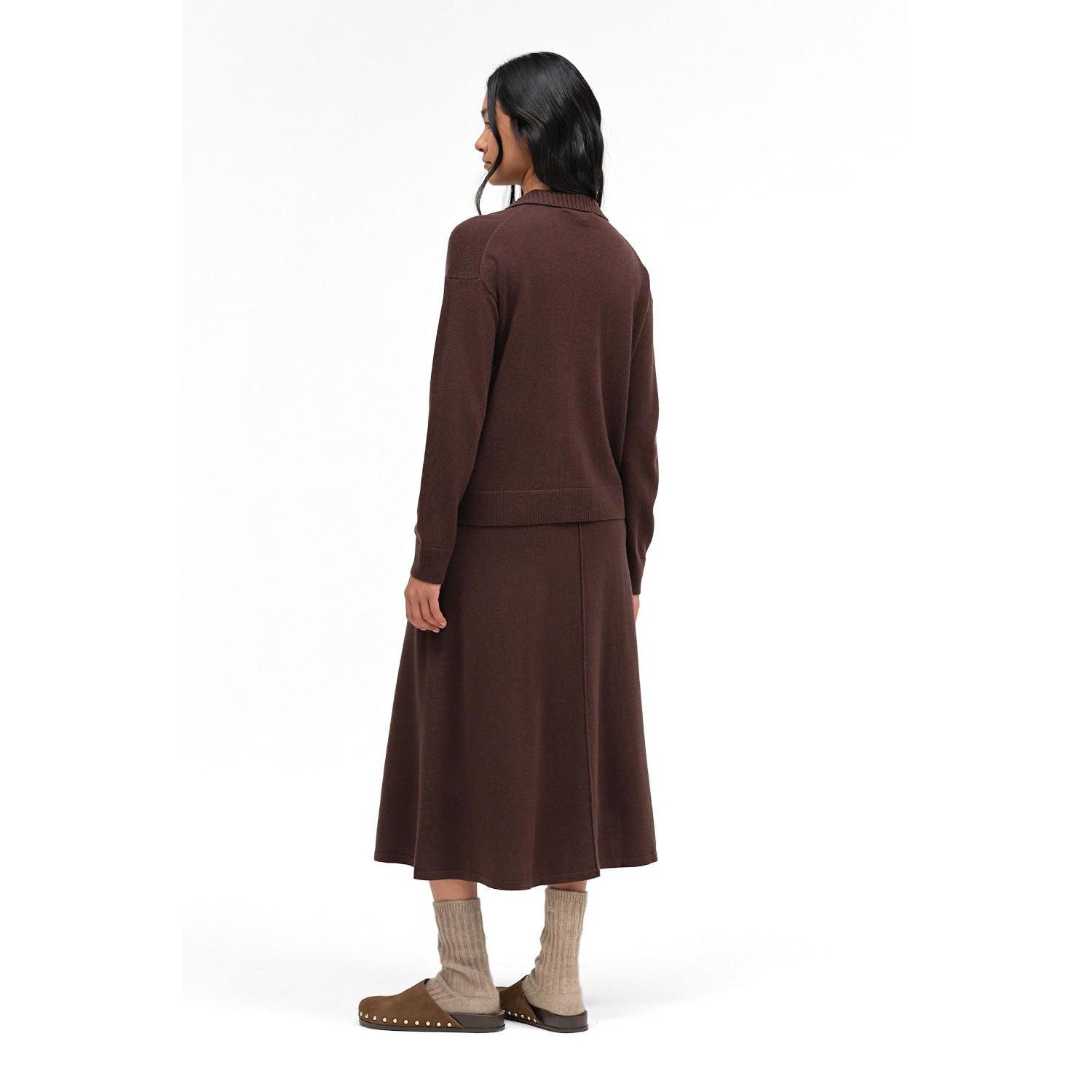 Women's Collared V-Neck Relaxed-Fit Wool-Cashmere Sweater