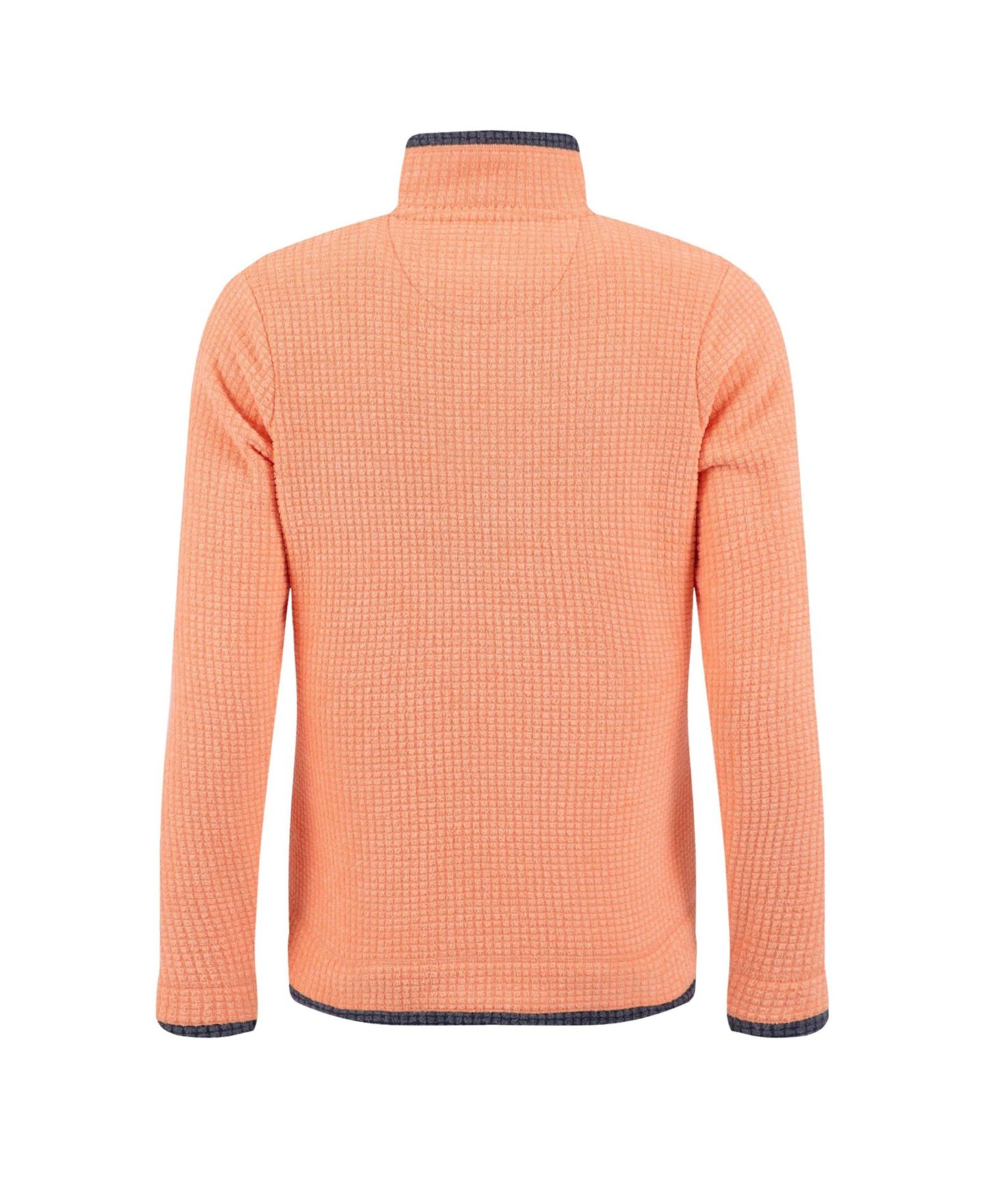 Женский свитер Weird Fish Beye Quarter Zip Grid Fleece Mock Neck Pullover, цвет: Сорбет — фото 4