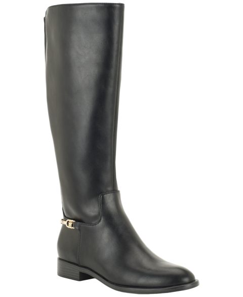 Женские ботинки Tommy Hilfiger Marlay Tall Harness Riding Boot, Regular & Wide Calf, цвет: Чёрный