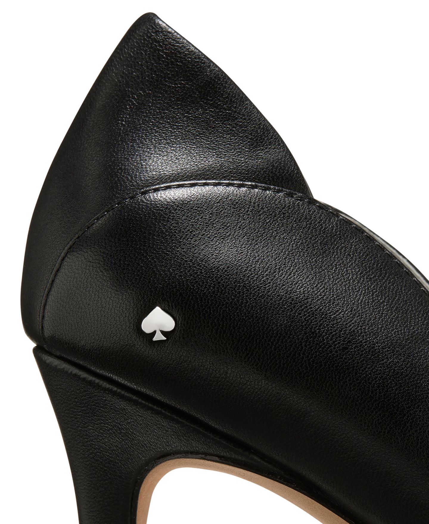 Женские туфли kate spade new york Daphne Slip-On Pumps, цвет: Чёрный кожаный — фото 5