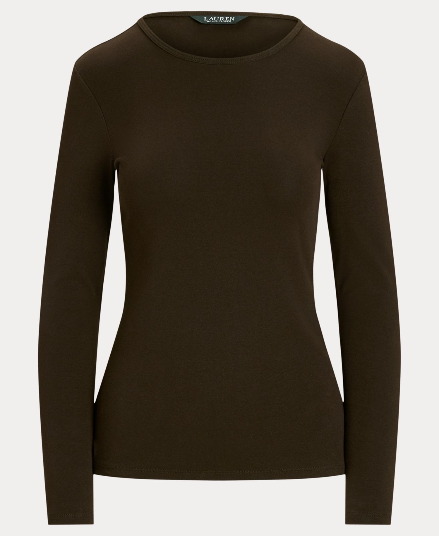 Cotton-Blend Long-Sleeve Top