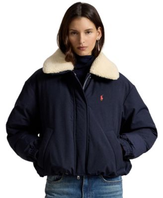Women's Water-Resistant 750-Fill-Power Down High-Pile-Collar Jacket