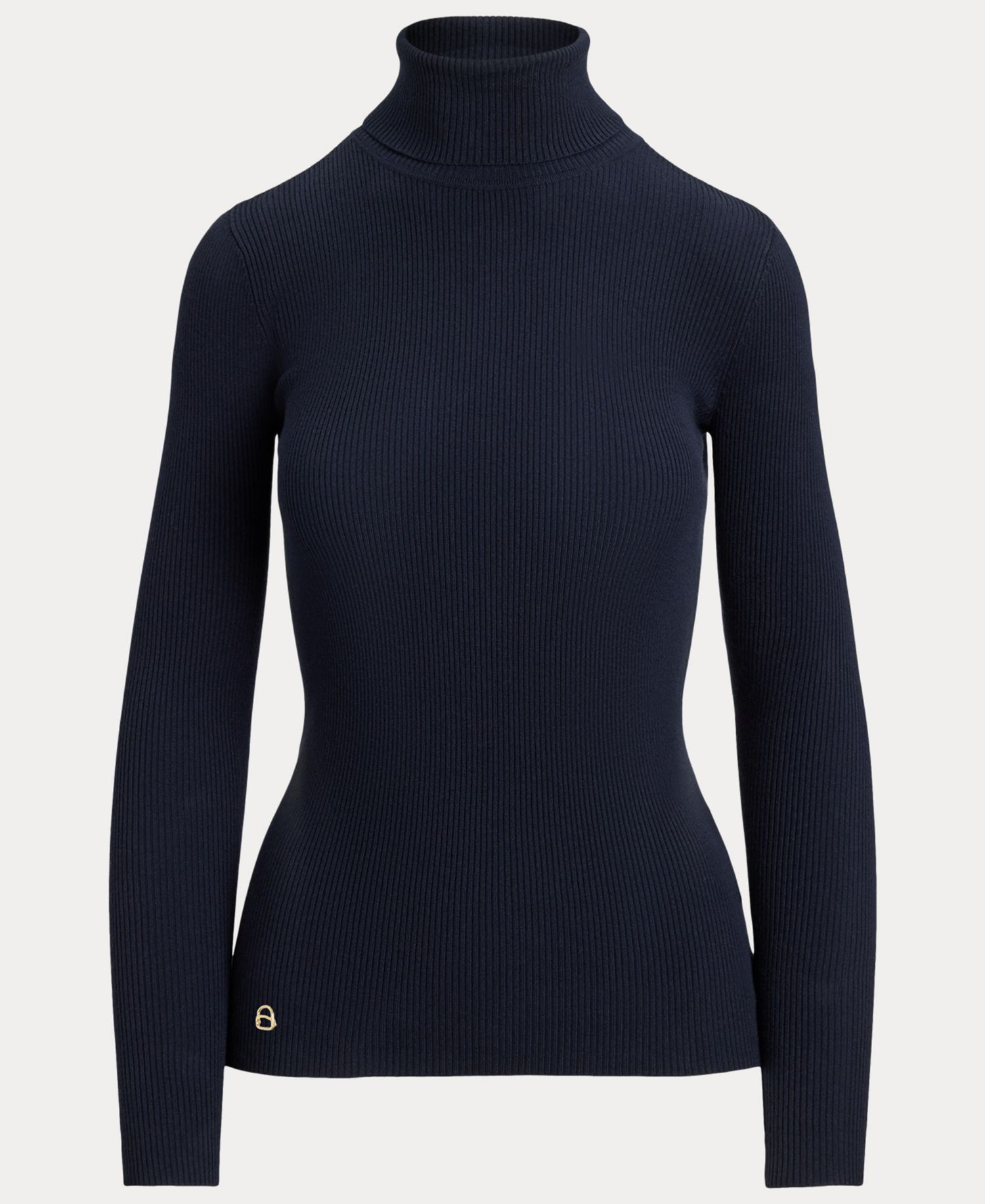 Petite Ribbed Slim-Fit Cotton-Blend Turtleneck Sweater