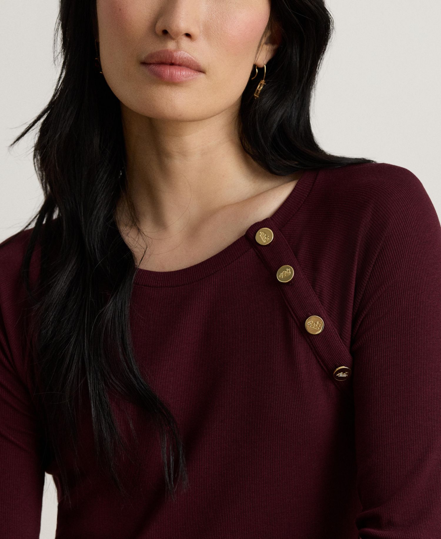 Women's Rib-Knit Midi Crewneck Dress