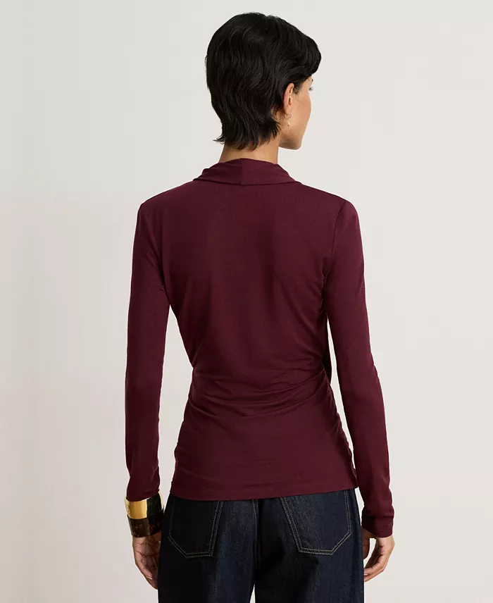Women's Long-Sleeve Surplice Blouse - thumbnail 6