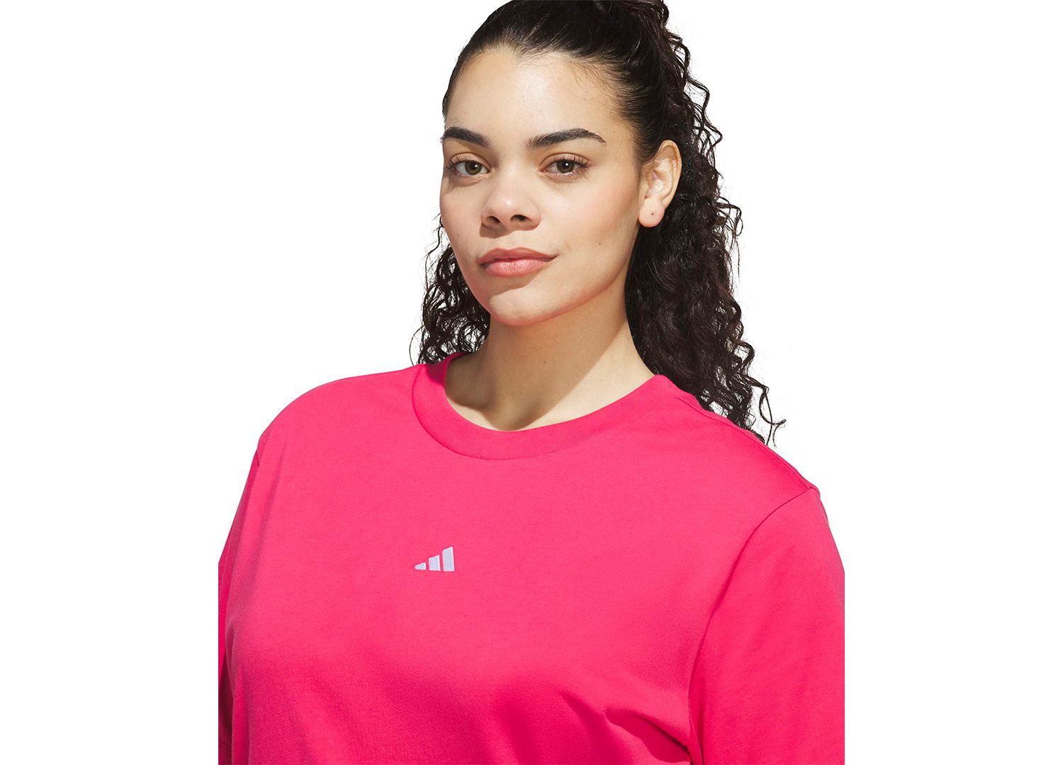 Plus Size Short-Sleeve Cotton Crewneck Logo T-Shirt
