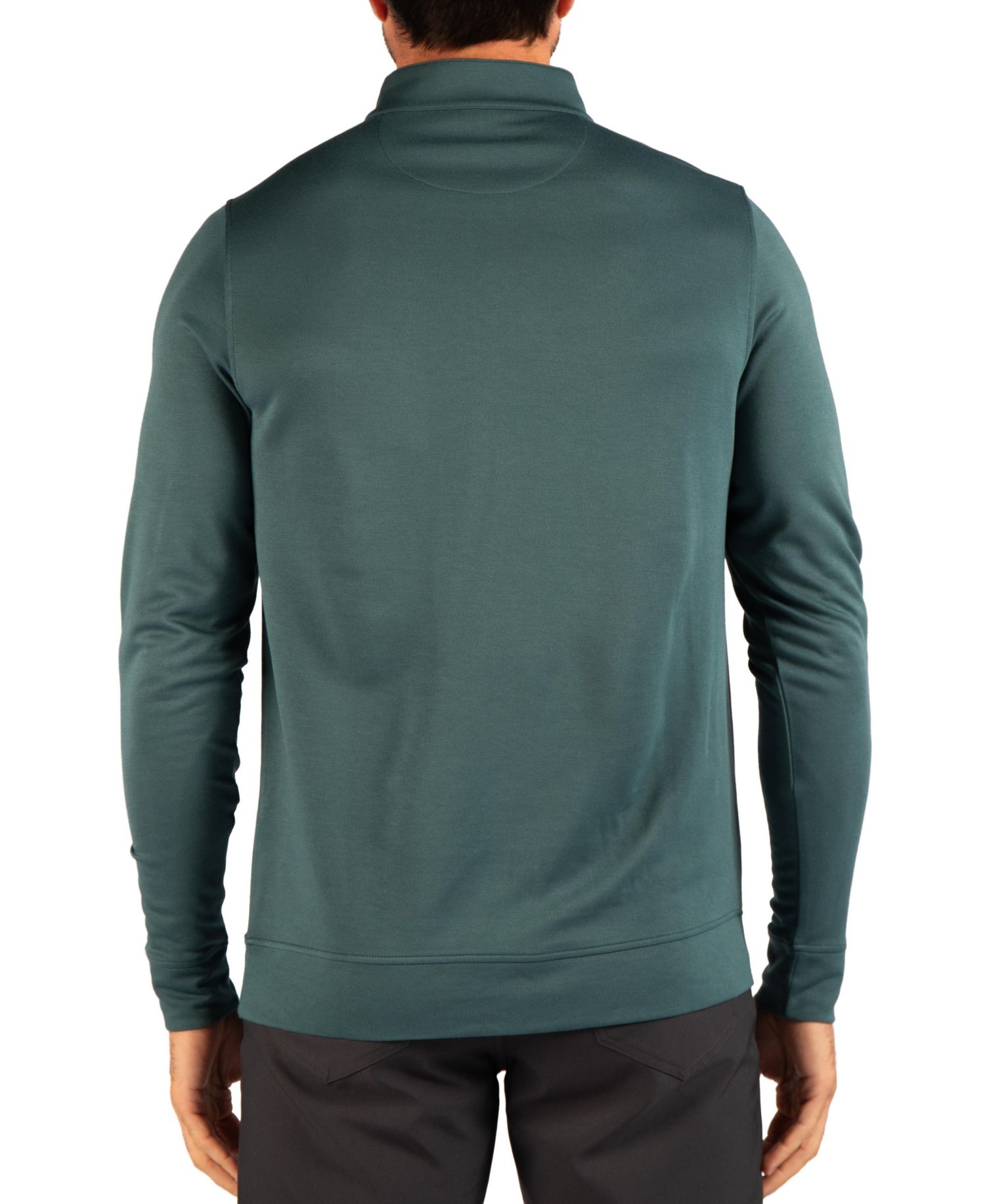 Men's Modal Quarter Zip with Contrast Tipping