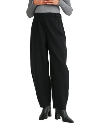 Maternity Pull-On Barrel-Leg Pants