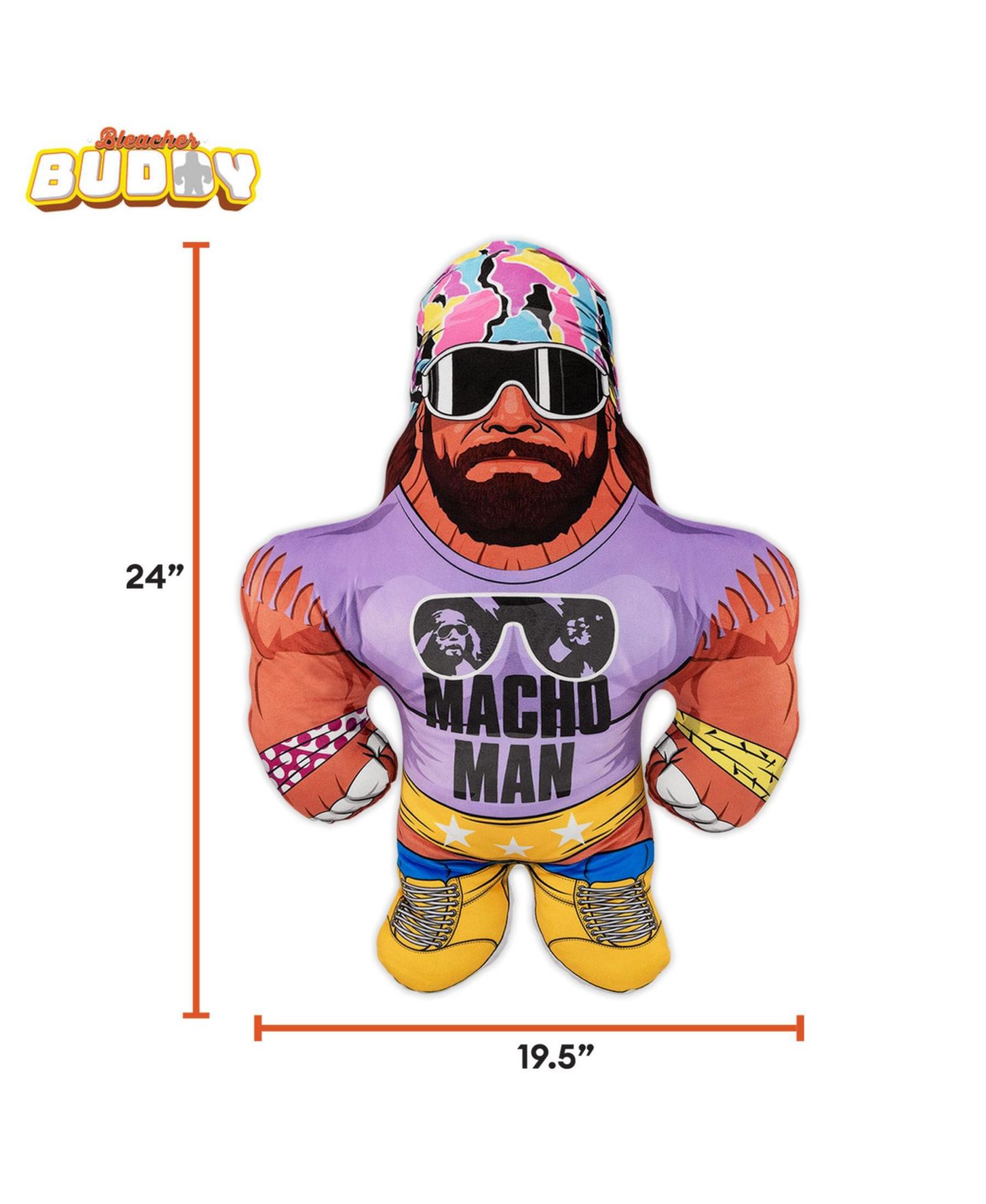 Детская мягкая игрушка Bleacher Creatures Macho Man Randy Savage 24" Plush Figure — фото 2