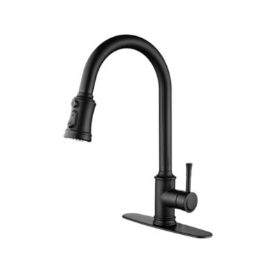 Touch Pull-Down Kitchen Faucet, Single Handle High Arc with 360degree(s) Swivel Sprayer