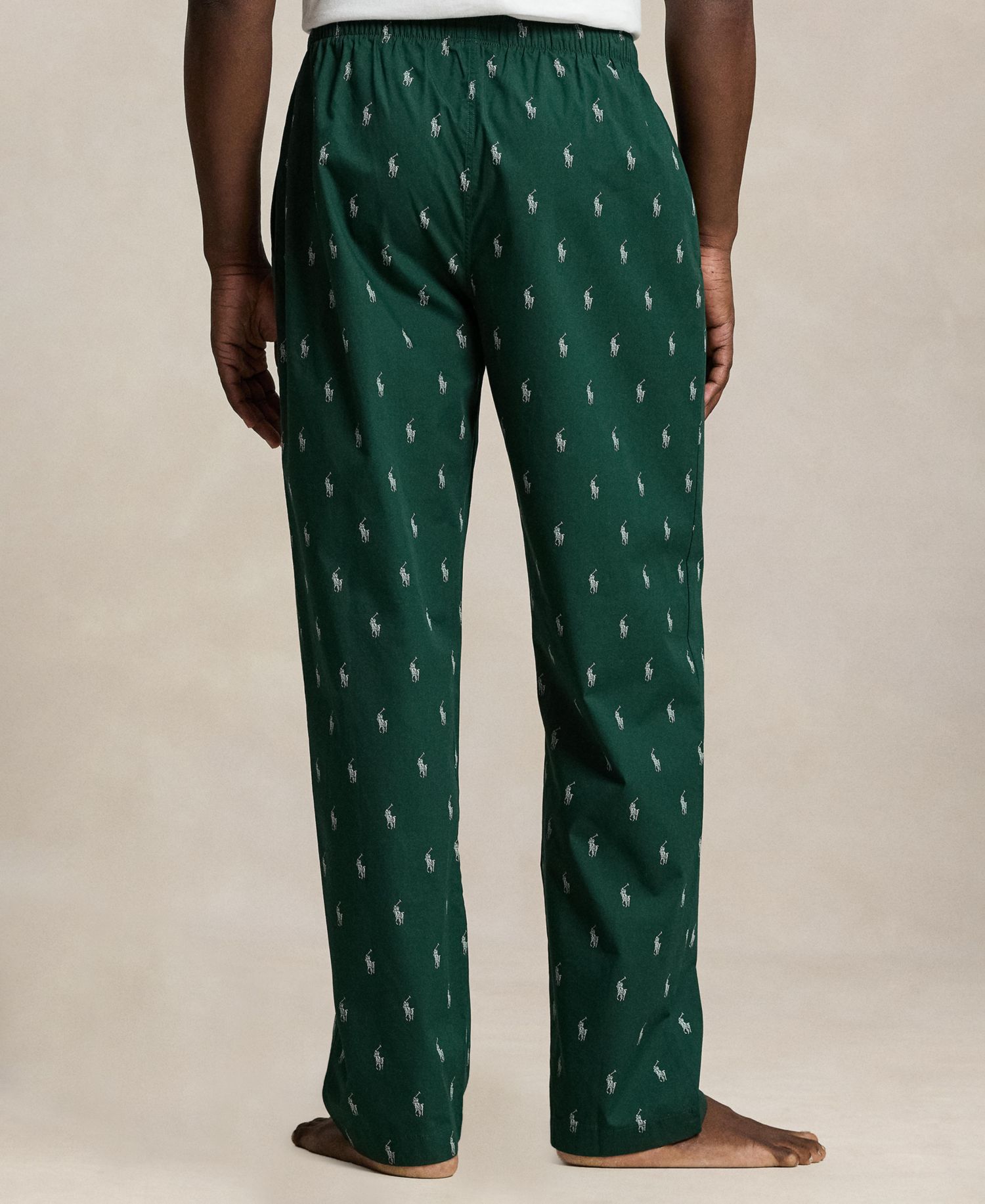 Men's Woven All Over Polo Player Pajama Pants