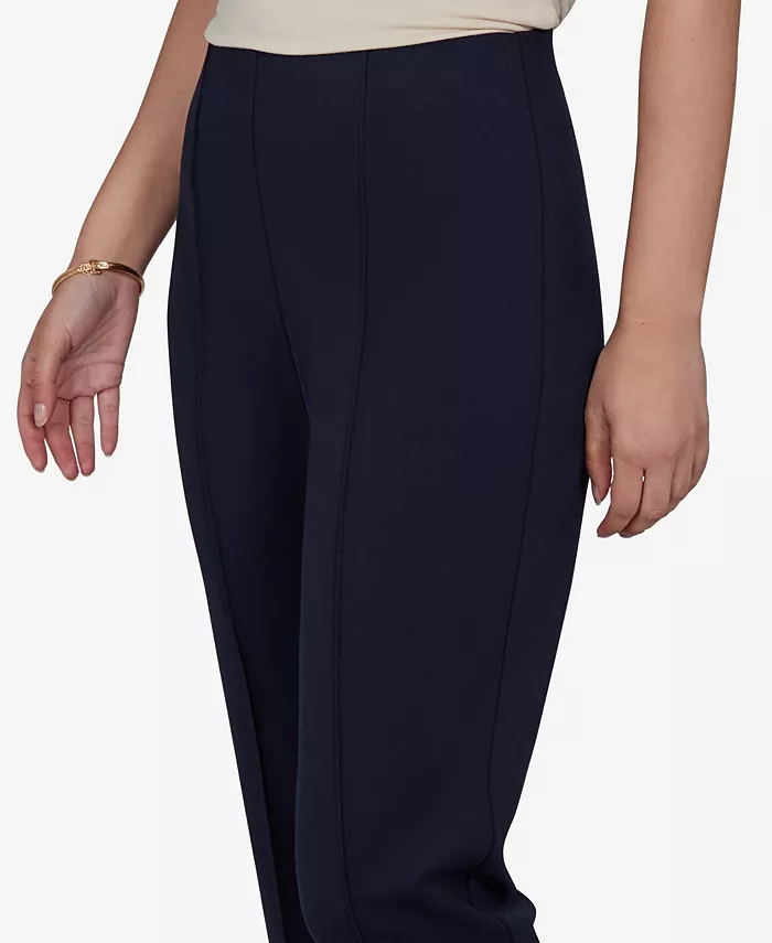 Petite Hollywood Waist Pull-On Ponte Straight Pants - thumbnail 3