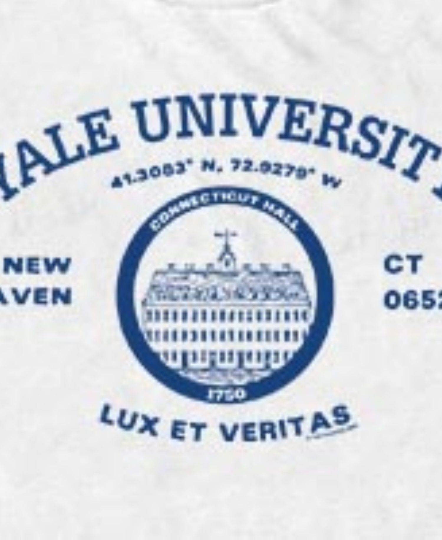 Men's Yale University Lux et Veritas Collegiate Crest Graphic T-Shirt
