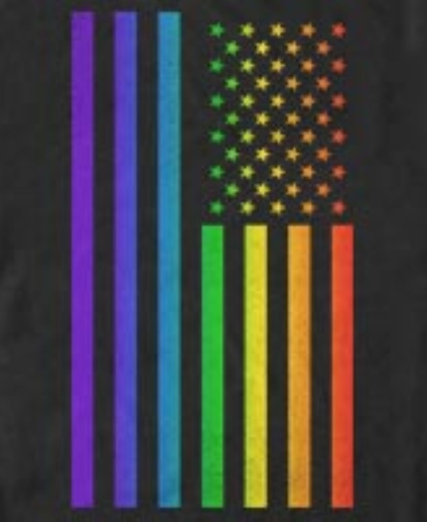 Мужская футболка Design By Humans USA Pride Short-Sleeve, цвет: Чёрный — фото 4