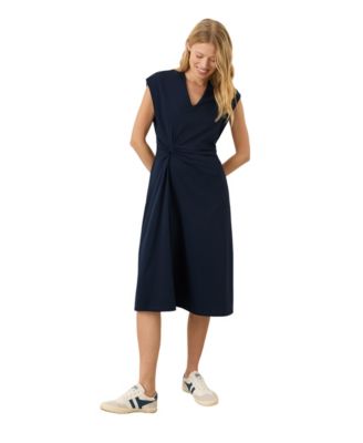 Women's Cotton Jersey V-Neck Twist Dress Made with Organic Cotton