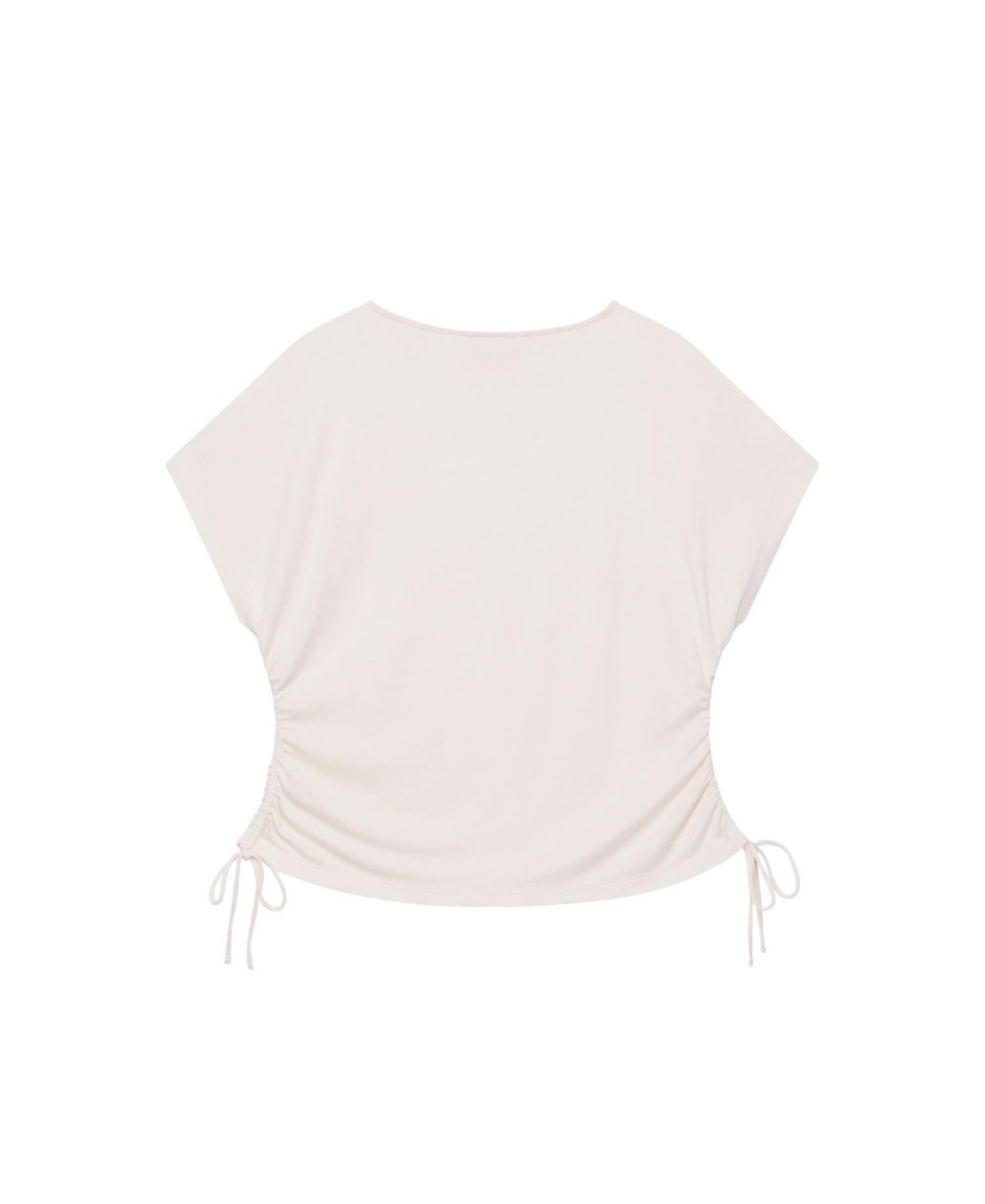 Женский топ Mint Velvet Jersey Ruched Tie Detail, цвет: Коричневый — фото 4