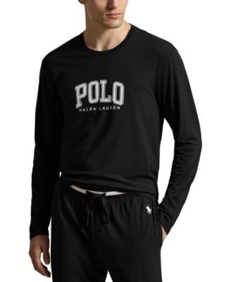 Men's Crewneck Long-Sleeve Stretch Pajama T-Shirt