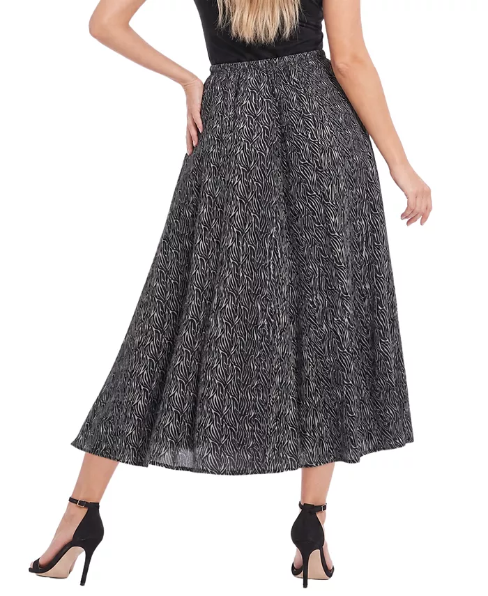 Petite High-Waisted Midi A-Line Skirt - thumbnail 4