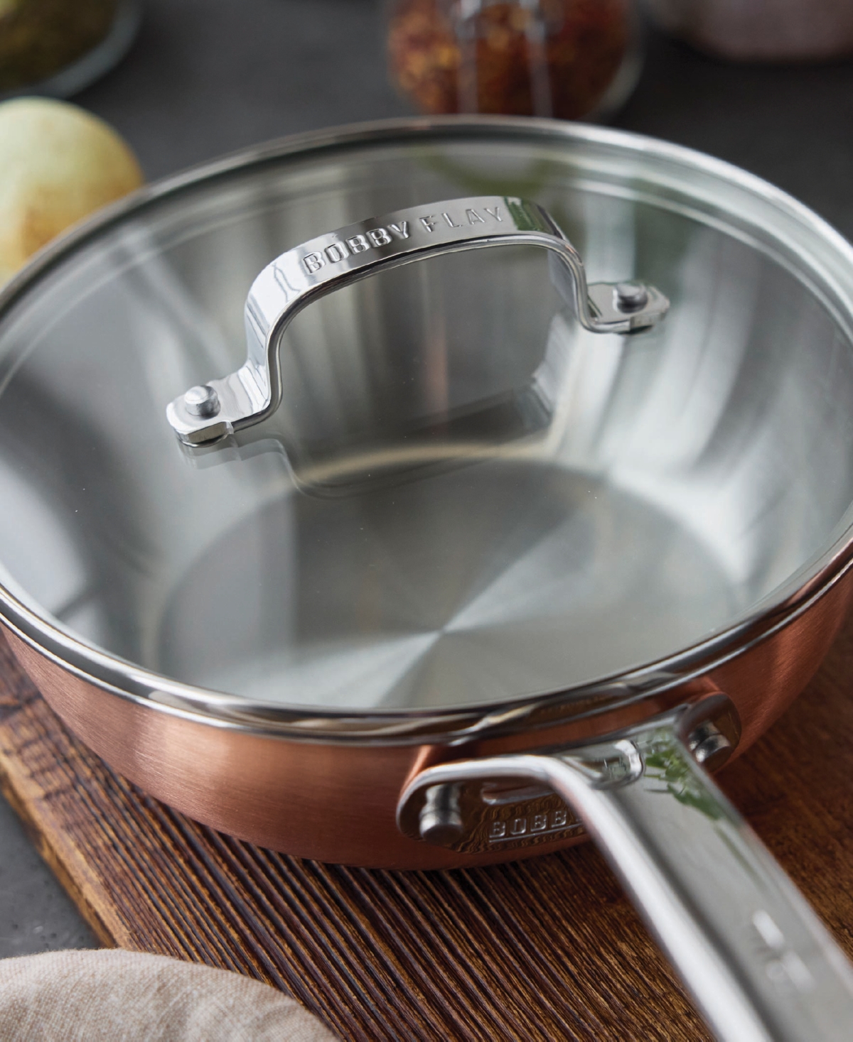 GreenPan Bobby Flay Copper Clad 3.6 Quart Chef's Pan