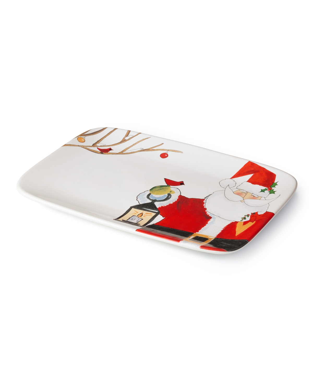 Certified International Santa Delight 14" Rectangular Platter In Multi