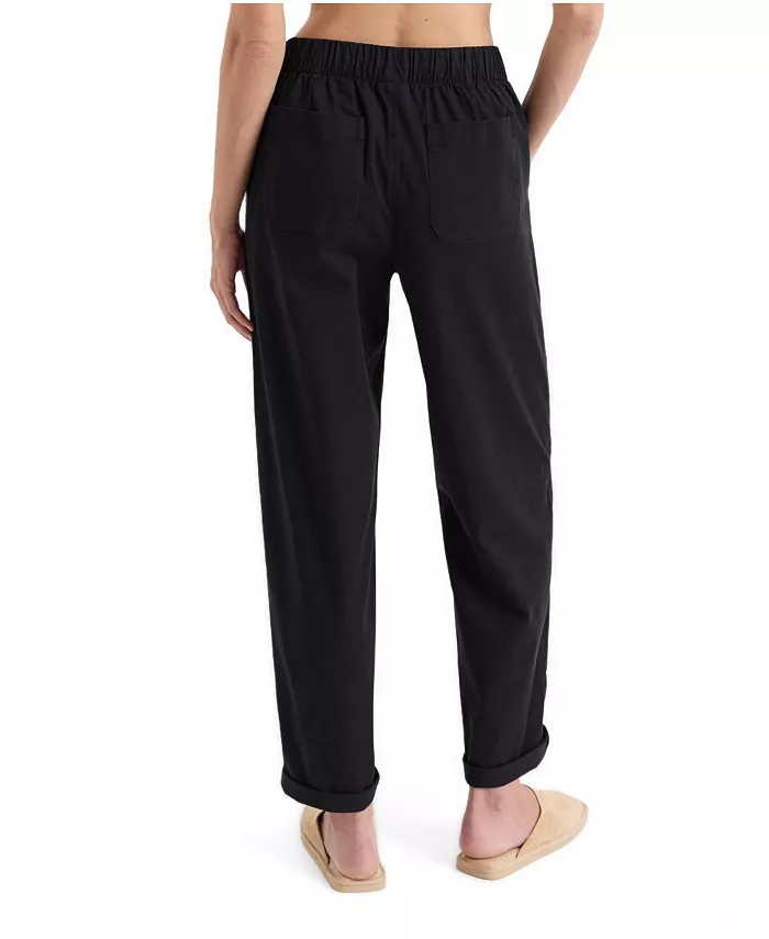 Women's Peached Twill Organic Cotton-Blend Pull-On Pants - thumbnail 3