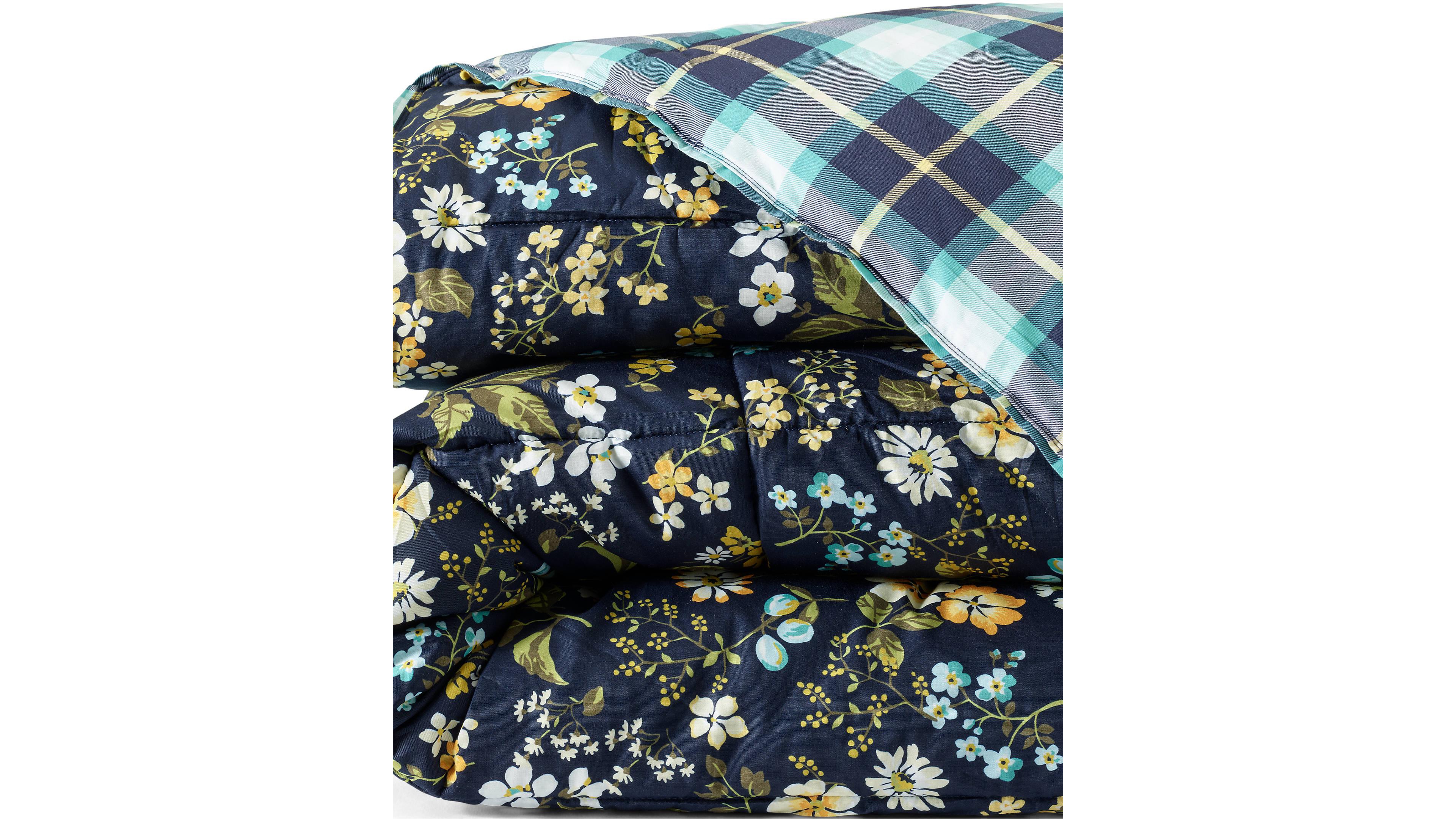 Lands' End 300 Thread Count Cotton Smooth Percale Printed Comforter