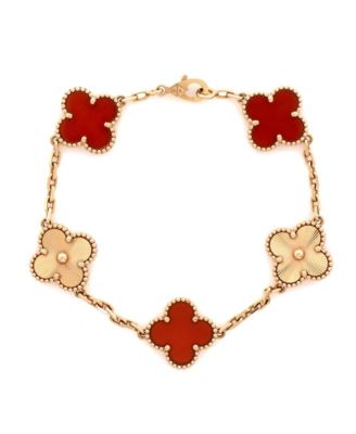 Pre-Owned Van Cleef and Arpels Vintage Alhambra 5 Motifs Bracelet