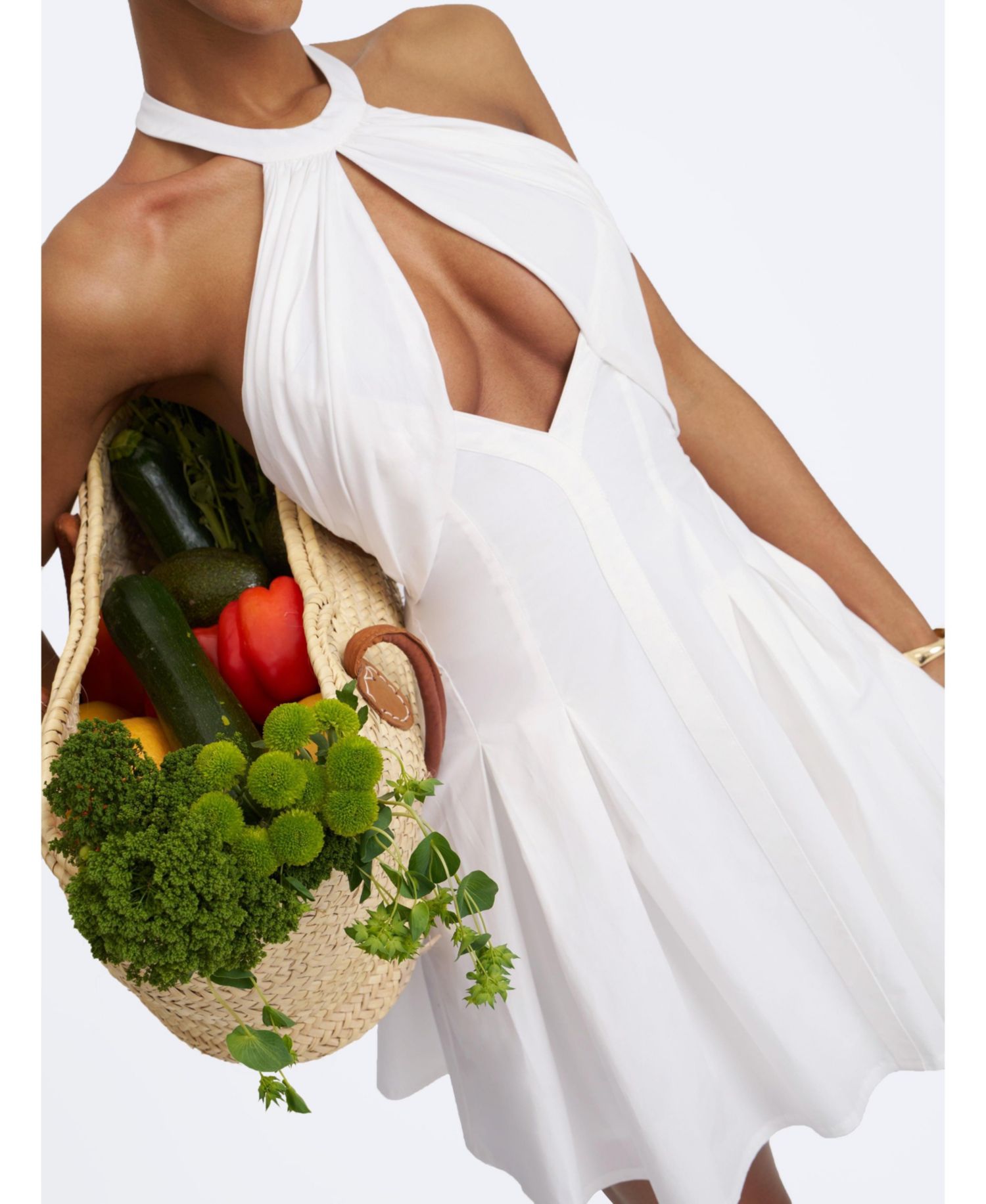 Women's Jordyn Halter Keyhole A-Line Mini Dress