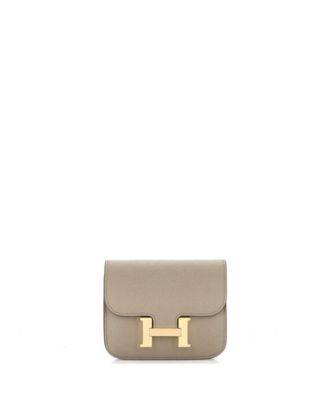 Pre-Owned Hermes Constance Slim Wallet Evercolor