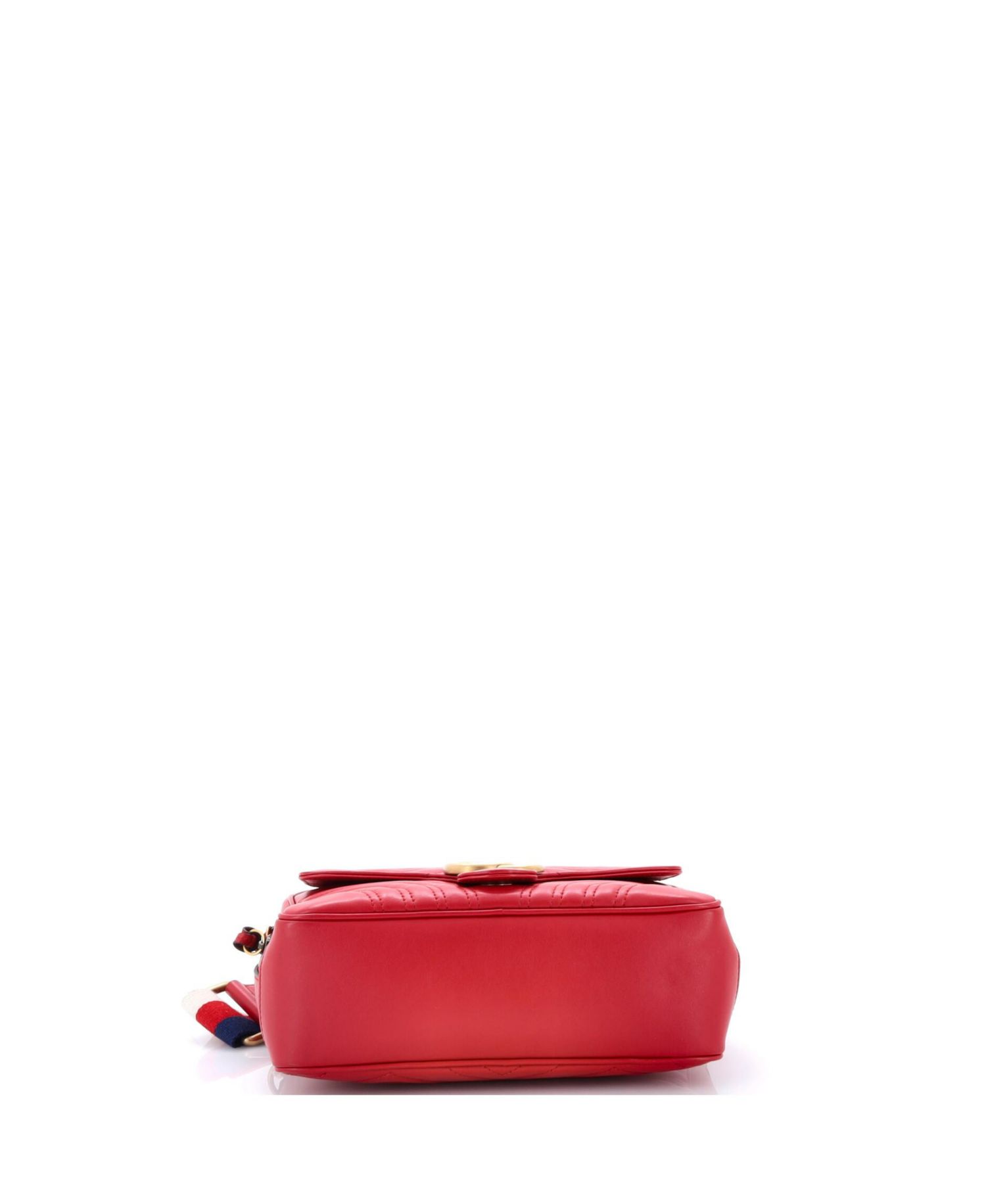 Small GG Marmont Zip Around Camera Bag Matelasse Leather