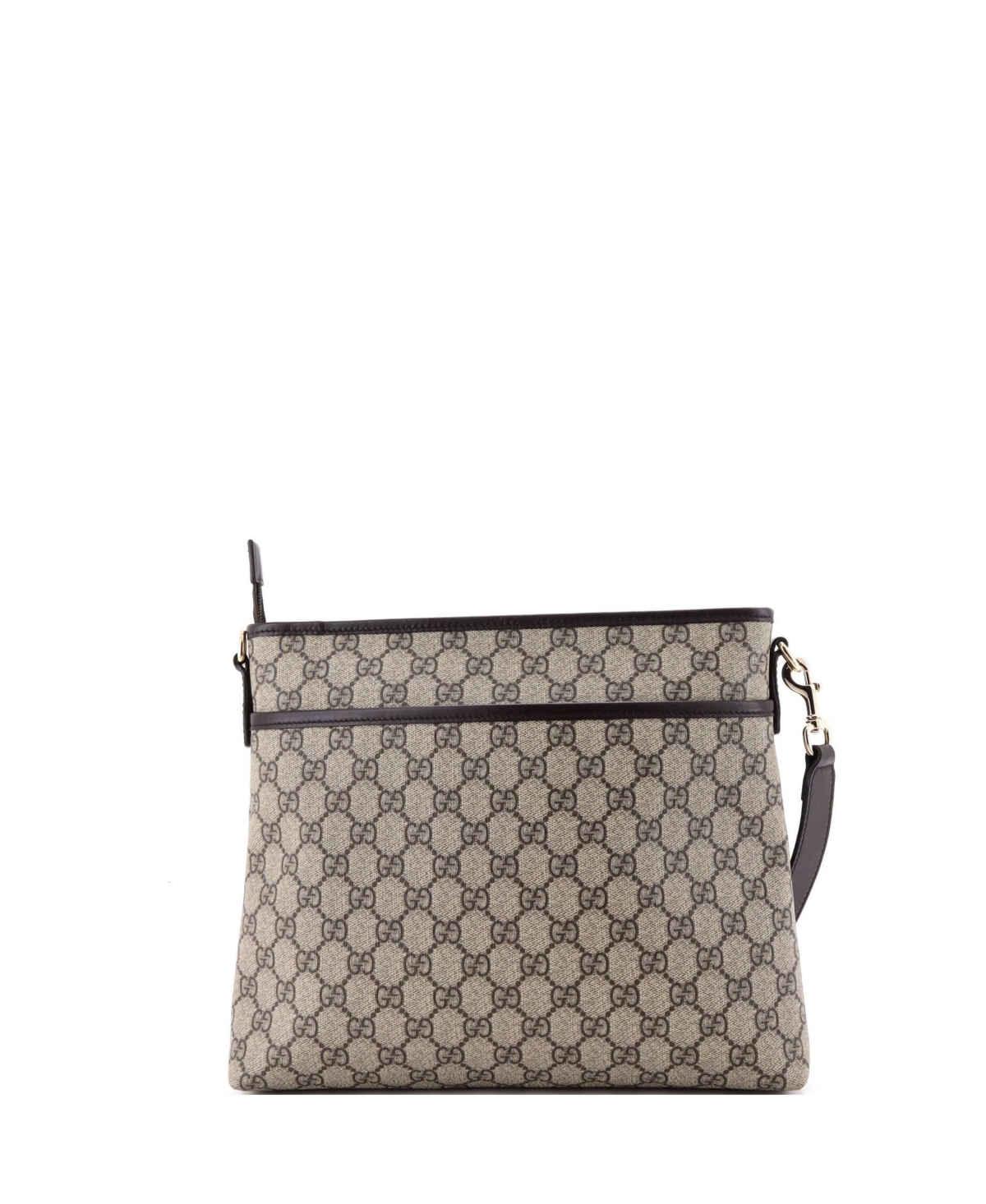 Pre-Owned Gucci Medium Zip Top Messenger Bag Gg Coated Canvas