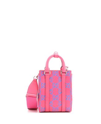 Mini Convertible Open Tote GG Embossed Perforated Leather