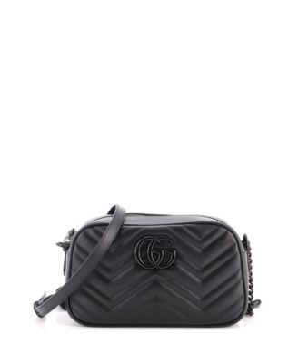 Small GG Marmont Monochrome Shoulder Bag Matelasse Leather