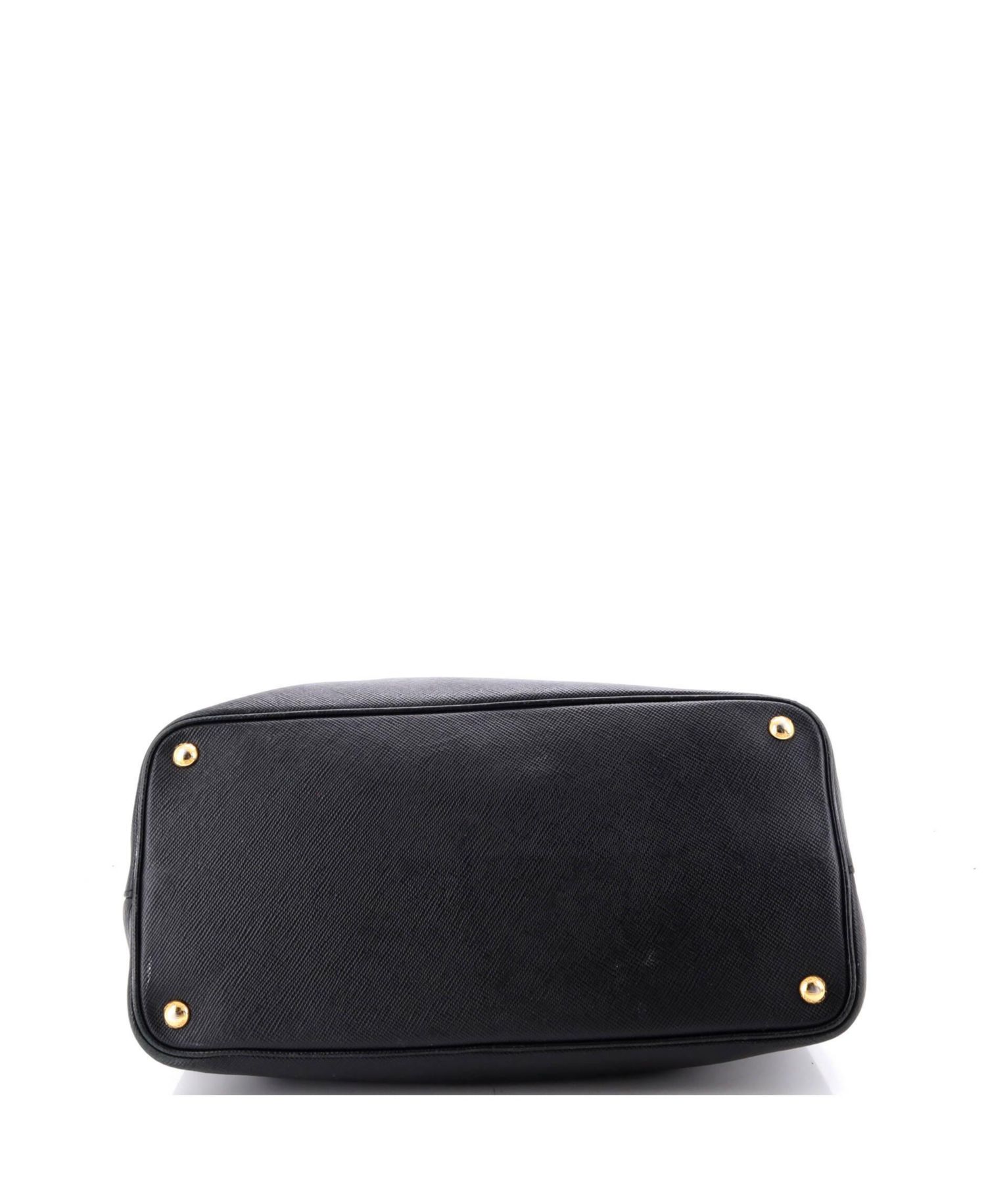 Medium Cuir Double Tote Saffiano Leather