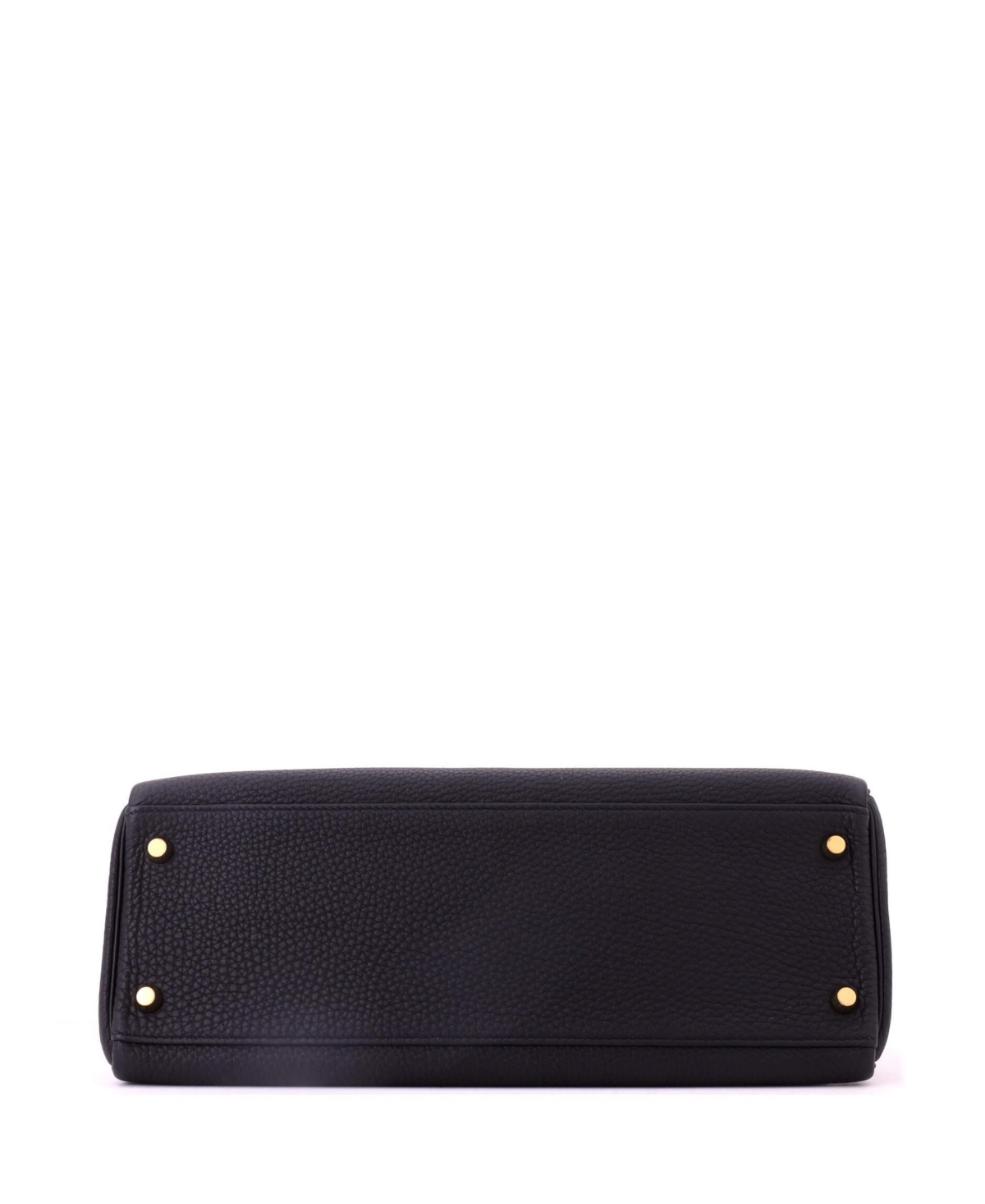 Pre-Owned Hermes Kelly 32 Handbag Black Togo with Gold Hardware