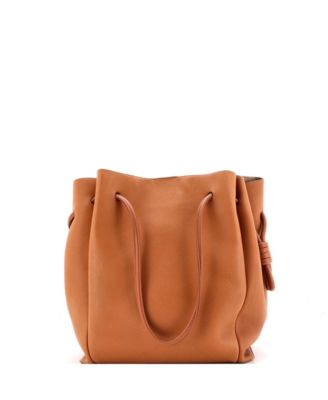 Large Flamenco Knot Tote Leather