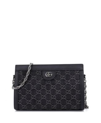 Small Ophidia Chain Shoulder Bag GG Denim