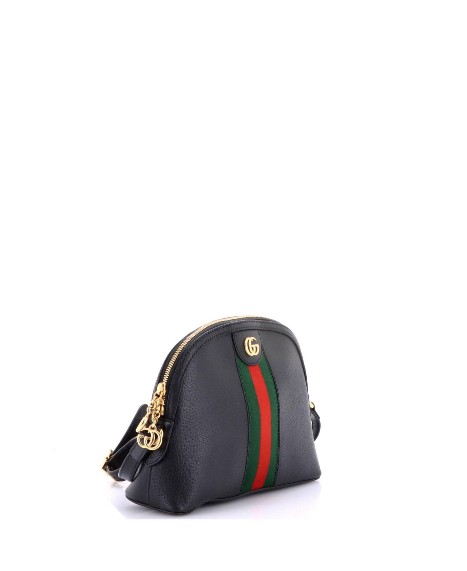 Small Ophidia Dome Shoulder Bag Leather