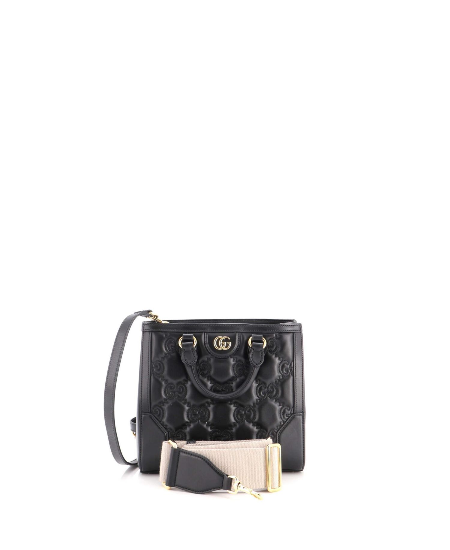Mini GG Top Handle Tote GG Matelasse Leather