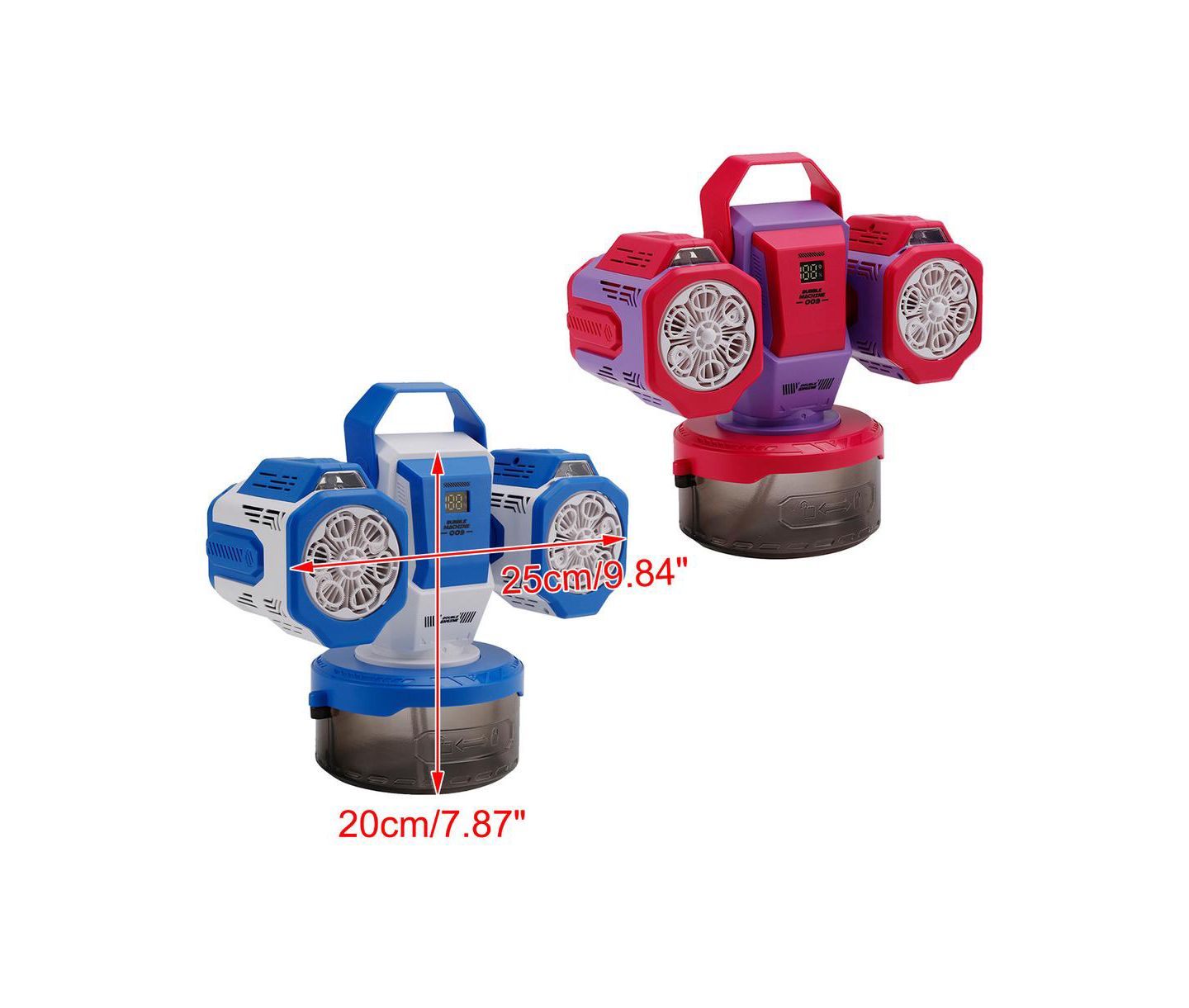 Детская игрушка Bruce & Shark Rechargeable Bubble Machine with Remote, 30,000 Bubbles Per Minute, Ages 3+, цвет: Фиолетовый — фото 3