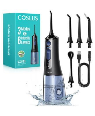 CX51 Professional Water Flosser, 3 Modes and 6 Intensities, for Sensitive Gums/Braces, Travel/Home