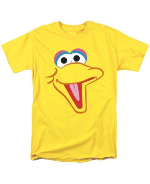 Мужская футболка Sesame Street с головой Big Bird, цвет: Жёлтый