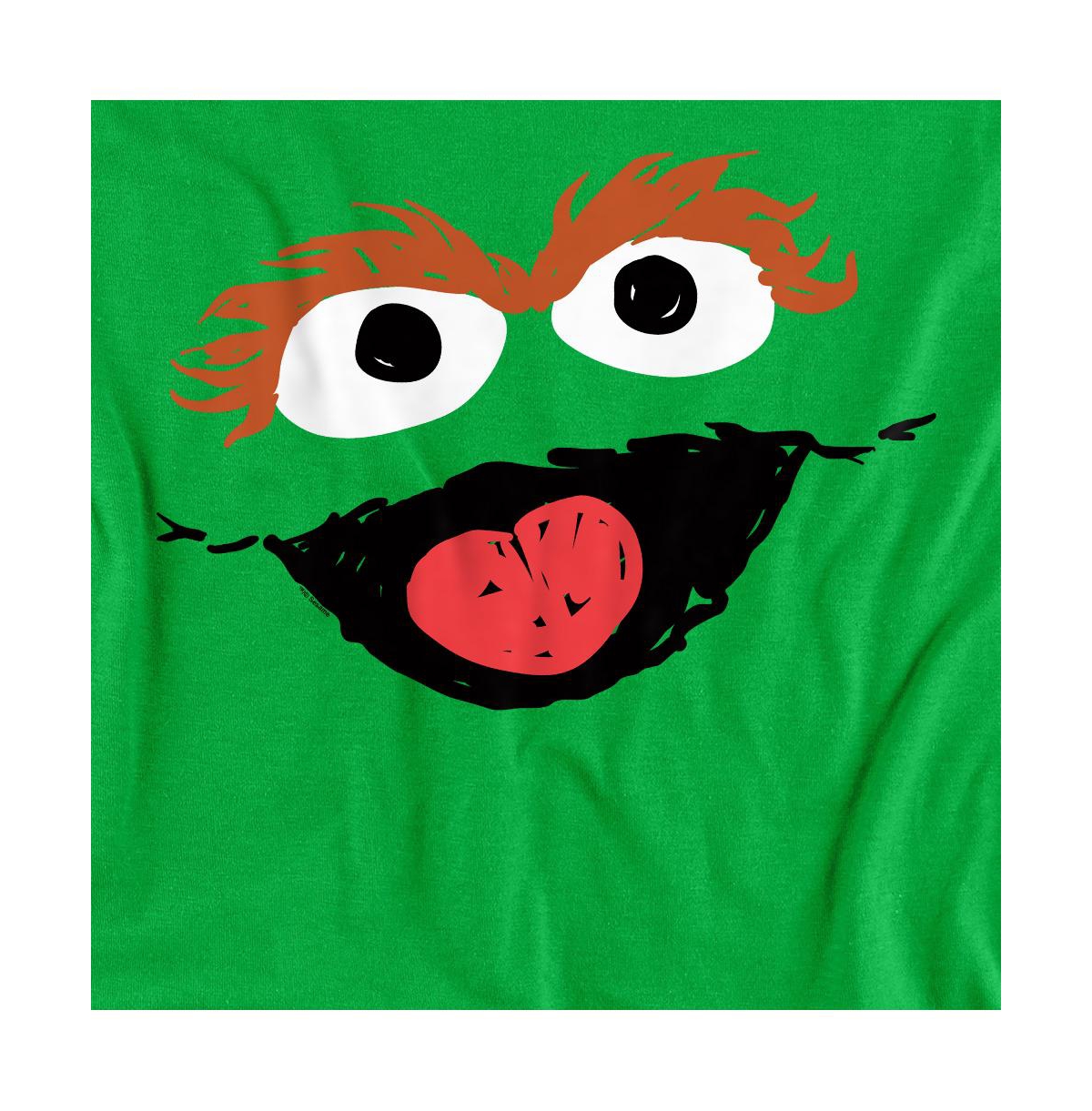 Sesame Street Big & Tall Oscar The Grouch Crayon Sketch T-Shirt